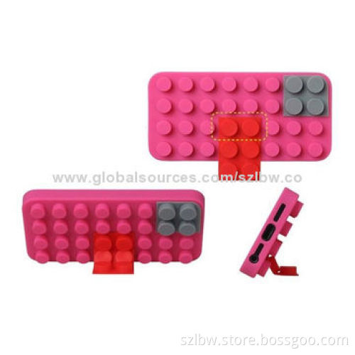 Block Design DIY Silicone Case with Colorful Puzzle Pieces for iPhone 5 & 5S